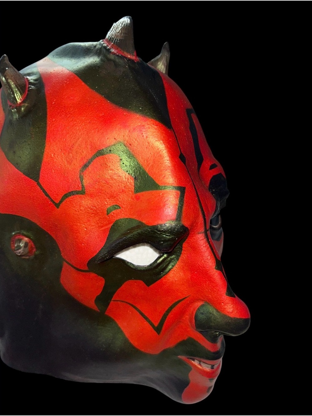 Rubie's Red and Black Demon Mask Kids Costume Accessory